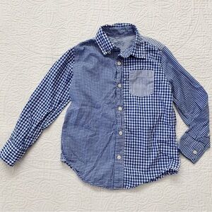 Crewcuts Boys' Lightweight Button Down Shirt, Blue‎ (Sz 6/7)